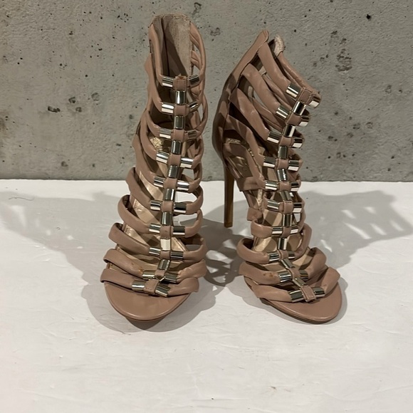 Vince Camuto Tan Gladiator Stiletto Heel Open Toe Sandals - Size - 8 - Picture 1 of 7